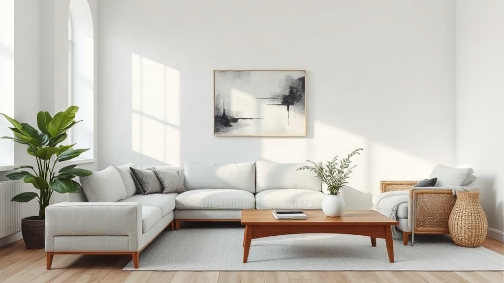 أفكار تصميم داخلي مينيمالستي لمنزل هادئ